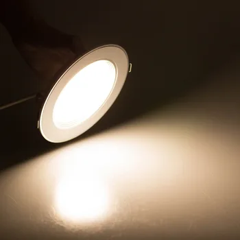 Pritemdomi LED Lubų Šviesos, 3W 5W 9W 7W 12W Šiltai Balta Šalta Balta Įleidžiamas LED Lempos Vietoje Šviesos AC220V AC110V