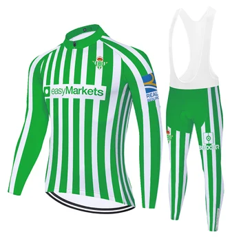 Pro komandos Žalia Betis ropa bicicleta hombre vasarą, pavasarį, dviračių džersis vyrų uniforme ciclismo 20D gelio padas pantaloni ciclismo