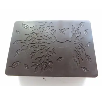 QT0054 kvadrato formos medžio antspaudas rankų darbo muilas pelėsių meno modelio šokolado liejimo 