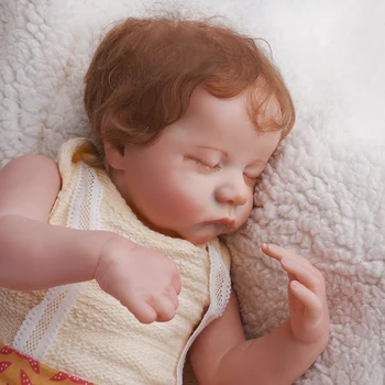 RBG Bebe Atgimsta Lėlės 20 Cm Gyvas Naujagimis Mielas Miega Reborn Baby Vinilo Lėlės Dovana Žaislas Vaikams