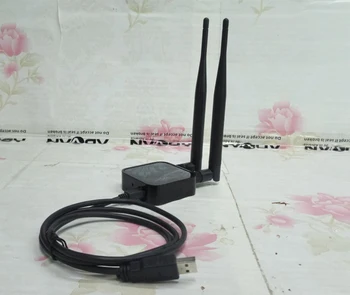 RT3572 802.11 a/g/b/n 600Mbps USB WiFi Adapteris WiFi Dongle Belaidžio ryšio Adapteris + 2x PCB Antena 