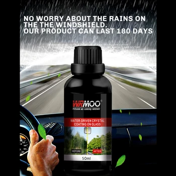 Rainproof Hidrofobinės Krištolo Stiklo Danga Anti rūko galinio vaizdo Veidrodis Apsauginės Plėvelės Rinkinys Automobilio priekinio Stiklo Vandeniui Švaresnis Automobilis