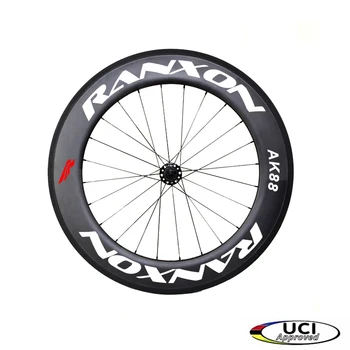 Ranxon UCI Patvirtino Kelių Bike Racing team, Dviračių aširačio J-bend Hub 88mm Gylis Profilis Vamzdinės Anglies ratų