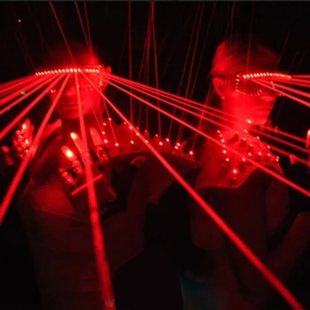 Raudona Lazerio Nešiojamų Akinių Disco Muzikos DJ Scenoje Lazerio Naktį Žibinto Stiklas Atostogų Kalėdų Vakarėlį Šviesos Lasering Akiniai