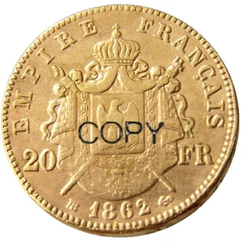 Rinkinys (1861-1870)AB 17PCS Prancūzija 20 Prancūzija Auksą, Sidabrą, Kopijuoti Dekoratyvinis Monetos