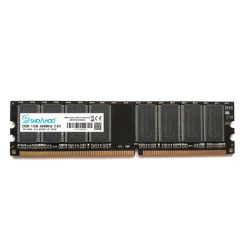 SNOAMOO DDR1 DDR 1GB PC2700/3200 DDR 333MHz/400MHz 184Pin KOMPIUTERIO atminties CL2.5 DIMM RAM 1G Lifetime Garantija