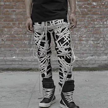 SONDR Kratinys Tvarstis vyrų Kelnių Aukšto Juosmens Atsitiktinis Slim Kelnės žmogui Vasaros 2020 Streetwear Mados Banga