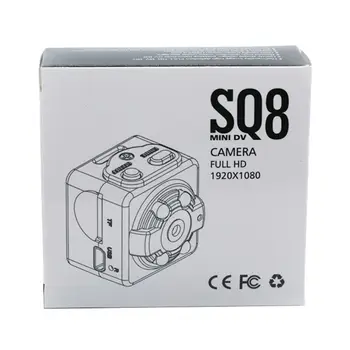 SQ8 Mini Vaizdo Kamera 1080P Naktinio Matymo Jutiklis Kūno Judesio DVR Mikro Kamera
