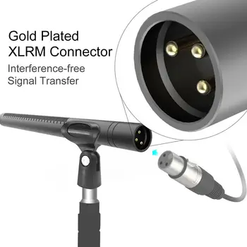SYNCO MIC D2 Shotgun Microphone Hyper Cardioid Kryptinė su XLR Jungtis Profesionalūs Vaizdo Garso Įrašymo vaizdo Kamera