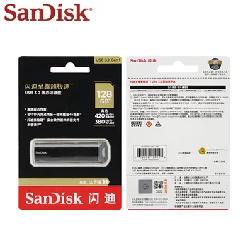 SanDisk USB Flash Drive Extreme PRO USB 3.2 Kietojo 256 gb 