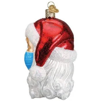 Sandėlyje Ornamentu Kalėdų Medžio Apdaila Pakabukas Santa Claus su Veido Padengti Namų Dekoro Šeimos Nemokamas pristatymas