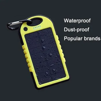 Saulės 12000mAh galia banko Portable Solar Panel Dual USB Akumuliatoriaus Kroviklis, Įkrovimo LED Baterijos Kroviklis iphone5 6 7 8 X X X X X