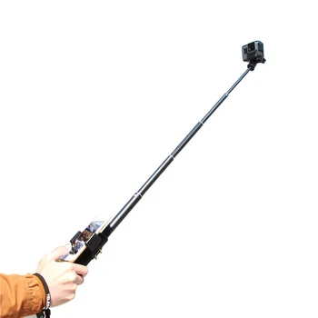 Selfie Stick Ištraukiamas Monopodzie Nešiojamą Polių Trikojo Telefono Įrašą tvirtinimas GoPro Hero 7 juoda 6 5 4 SJCAM YI SONY Veiksmo Kameros