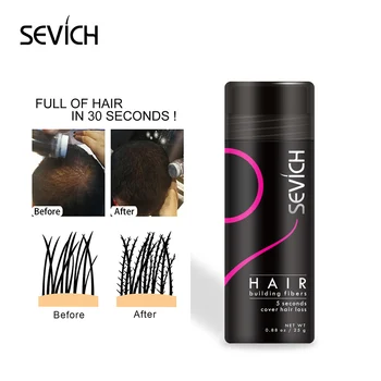 Sevich 25g gelis+tvirtinimo plaukų lakas + purkštukas, aplikatorius siurblys keratino plaukų pastato skaidulų milteliai plaukų slinkimas produktų sustorėti