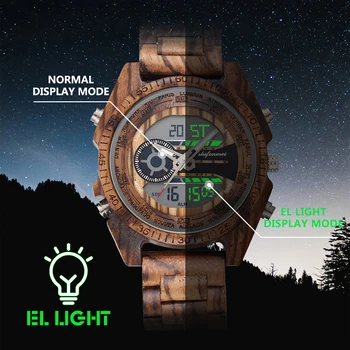 Shifenmei Vyras Žiūrėti 2021 Medienos Laikrodžiai Vyrų Top Brand Prabanga Sporto LED Laikrodis Karinės Laikrodis, Medinės Relogio Masculino Skaitmeninis