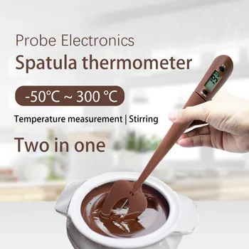 Skaitmeninis Mentele Termometras Ir Kepimo & Candy Temperatūra Reader & Maišyklės Vienoje Silikono Elektroninis Termometras Maisto Maišymo