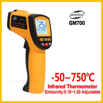 Skaitmeninis ir Spindulių Termometras IR Vaizdavimo Kišeninis Skaitmeninis Temperatūros Ne-Susisiekite su Drėgmėmačiu GM700 GM900-BENETECH