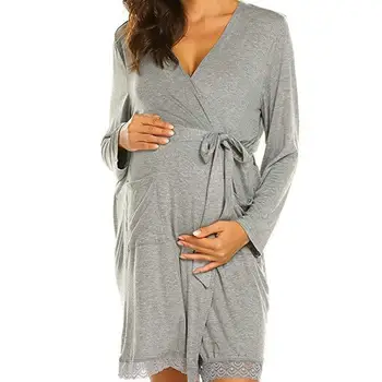 Slaugytoja Lady Nightdress Nėštumo Pijamas Sleepwear Slaugos Nėščia Moteris Krūtimi Pižamą Motinystės Darbo Skraiste Gimdymo