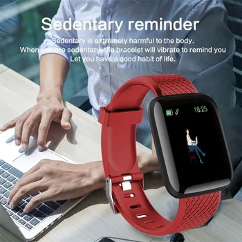 Smart Laikrodžiai Smart LED Apyrankės Širdies ritmo Žiūrėti Vyrų, Moterų Sporto Laikrodžiai Smart Juosta Sporto 116plus Smartwatch Nemokamas pristatymas