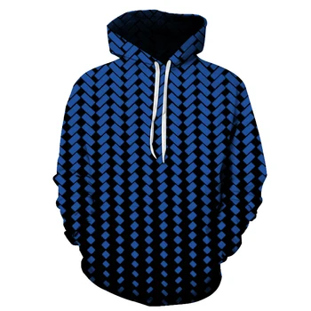Spalvinga skylė modelio 3D spausdinimo vyrų gobtuvu palaidinukė rudens ir žiemos mados skylę hoodie puloveris hoodie
