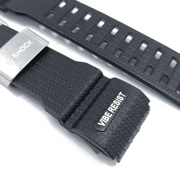 Sporto Silikono Watchband už Casio G-Shock GWG-1000GB PU Nerūdijančio Plieno Sagtis Pakeitimo Apyrankę, Dirželį Juosta Priedai