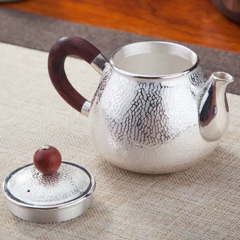 Sterlingas sidabro arbatinukas, kavinukas, izoliacija, rankų darbo sidabro arbatos rinkinys, namų