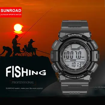 Sunroad smart sporto žvejybos žiūrėti su aukščiamačiu, vandeniui vyrų laikrodis tinka žvejybos įrankių equipemtn gerbėjai