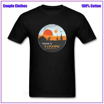 Sveiki atvykę į Tatooine Dropshipping Vyrų T marškinėliai vyriški Viršūnes Tees Techno T-Shirt Hombre Medvilnės Drabužiai