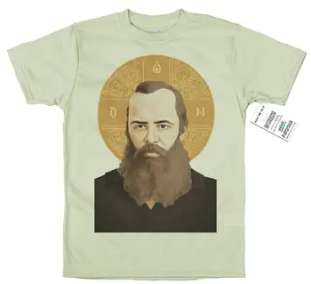T-Shirt 2019 Mados Vyrų Klasikinis Viršūnes Tee Marškinėliai Fiodoras Dostojevskis T Shirt Dizainas Summero Kaklo Marškinėlius