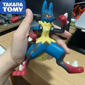 TAKARA TOMY Originali Pokemon Lėlės Veiksmų Skaičius, Didelis Modeliu Mega Lucario Modelis Kolekcijos Vaikams Dovanos