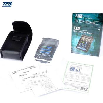 TES-1390 EMF Testeris Gaus Elektromagnetinio Lauko Matuoklis Elektromagnetinių Bangų Testeris