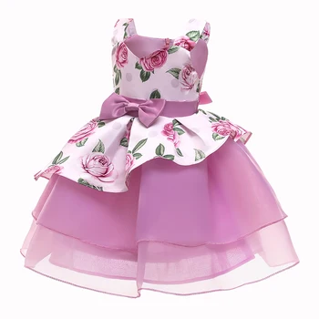 TONGTONGMI 2020 Naujų Mergaičių Suknelė Vietoje, Spausdinimo Tinklelio Suknelė Suknelė Vaikai Princesė Reljefiniai Suknelė