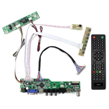 TV+HD MI+VGA+AV+USB LCD Valdiklis Valdybos 21.5 colių 1920x1080 T215HVN01.0 M215HW03 V1 V2 M215HGE-L23 LCD Ekranas