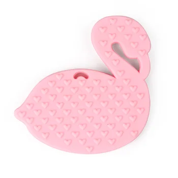 TYRY.HU 1pcs Flamingo Silikono Teethers Kramtyti Baby Shower Dovana Pakabukas 