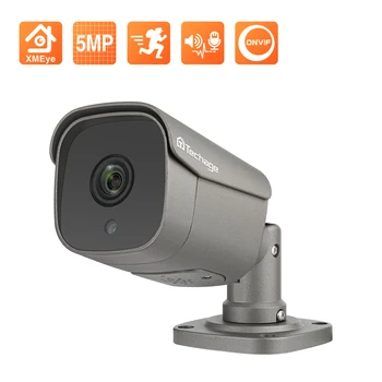 Techage Full HD 5MP POE IP Camera Smart AI Apsaugos Kamera, Lauko Neperšlampamas dvipusis Audio CCTV Vaizdo Stebėjimo NVR Rinkinys