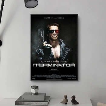 Terminatorius Kino Meno Plakatai, Drobė, Tapyba, Plakatų ir grafikos Cuadros Sienos Meno Nuotrauką Kambarį Namų Dekoro