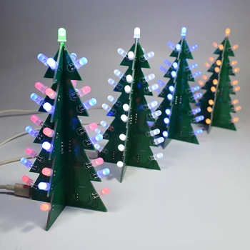Trimatis 3D Kalėdų Eglutė LED 