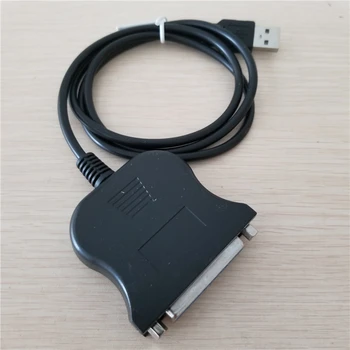 USB DB25 25Pin Vyrų ir Moterų Spausdintuvo Lygiagretusis Prievadas, IEEE 1284 LPT Adapteris Keitiklio Kabelį, Laidą 0,8 M