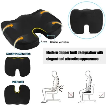 Unisex Kelionės Stuburgalio Ortopedijos Automobilių Biuro Kėdės Sėdynės Pleištas Pagalvėlės, Pagalvėlės Laikysena Paramą Skausmo Minkšta Atminties Putų U-Tipo