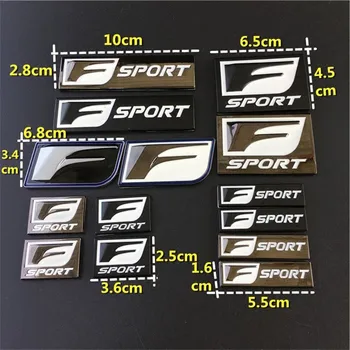 Universaliųjų Metalo F Sport Logotipas, Emblema, Durų lipdukas ženklelis automobilių 3D lipdukas tinka Lexus IS 250 GS 350 350 450