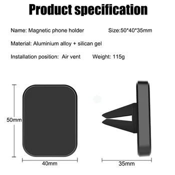 Universalus magnetinis automobilių universali vėdinimo magnetinio mobiliojo telefono laikiklis iPhone XR 11 Pro Max Xiaomi redmi HUAWEI 