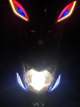Už YAMAHA CYGNUS SA44J 1MS 2012-m. Motociklo Priekinė posūkio signalo lemputė Galinio užpakalinis žibintas LED taillamp asamblėja