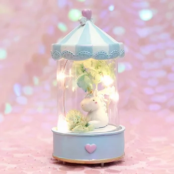 VKStory Miegamasis kūrybos mažas stalo lempa apdailos mergina širdies patalpų išdėstymas vienaragis star lempos studentų dovana naktį šviesos