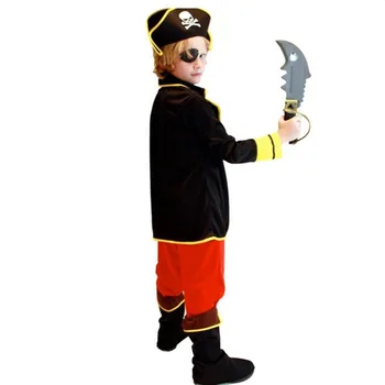 Vaikai Berniukai Piratų Kostiumų Cosplay Rinkinys Vaikams Naujųjų Metų Purim Karnavalą Šalies Išgalvotas Suknelė