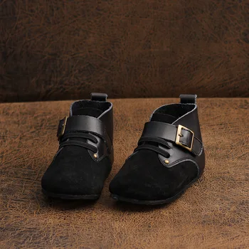 Vaikų batai 2019 m. rudenį naujų atvykti berniukų ir mergaičių trumpas korėjos kūdikių odos minkštas apačioje Martin batai