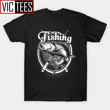Vyrai T Shirts Fishinger Tik Vienas Daugiau Mesti Pažadu Jaunimo Užsakymą Išspausdinti Žuvų T-Shirt Laisvalaikio Vyrai Tee Dizainas