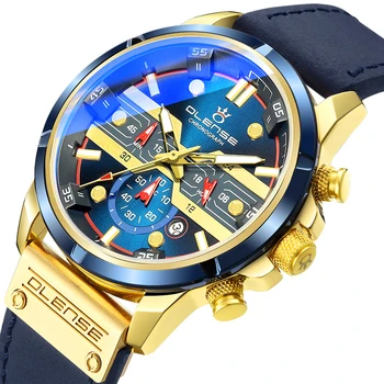 Vyriški Laikrodžiai Šviečiantys Multi-Funkcija Mados Žiūrėti Žmogui Kvarcinis Laikrodis Vyrų Prabangos Prekės ženklo Kalendorius Laikrodis Relojes De Hombre