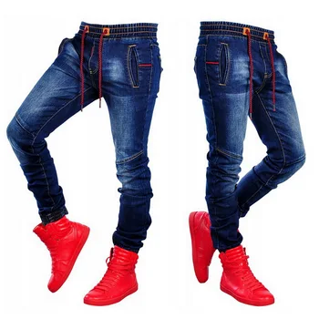 Vyrų Džinsinis Pieštuko Džinsai, Kelnės Elastingos Juosmens Drabužių, Drabužių Pantalon Hombre Slim Fit Atsitiktinis Kelnės 2020 Mados Jeans Mens