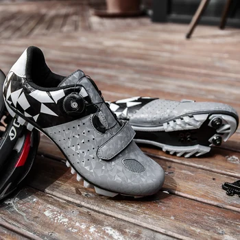 Vėliau unisex profesinės MTB dviračių sporto batelius kvėpuojantis ne slydimo lenktynių batai, lauko sporto lokomotyvų batai dydis 36-48#