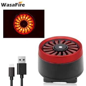 WasaFire Smart Stabdžių Jutikliai, Dviračių Šviesos USB Įkrovimo Dviratį Uodegos Šviesos diodų (LED) Dviračių užpakalinis žibintas Sauga Perspėjimas Galinės Lempos Atgal